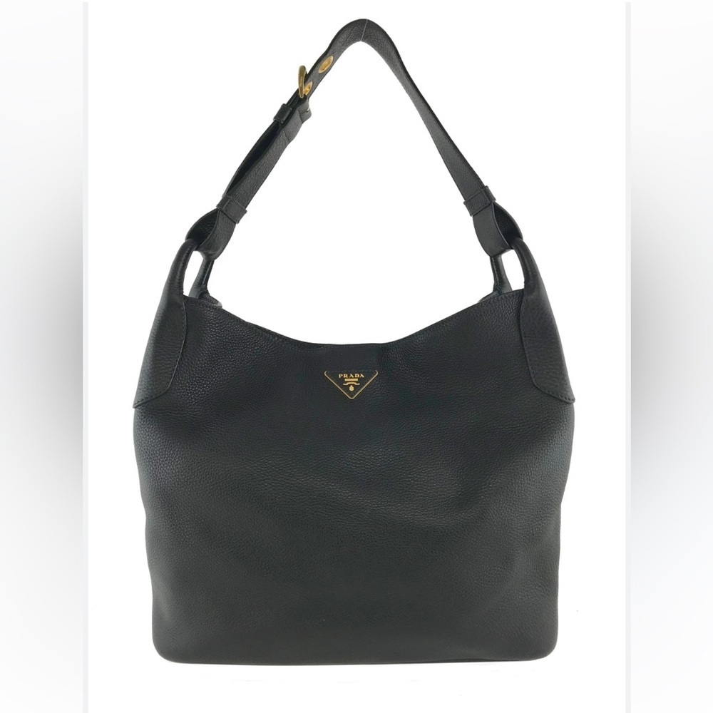 Prada Black Slouchy Shoulder Bag - Picture 2 of 16